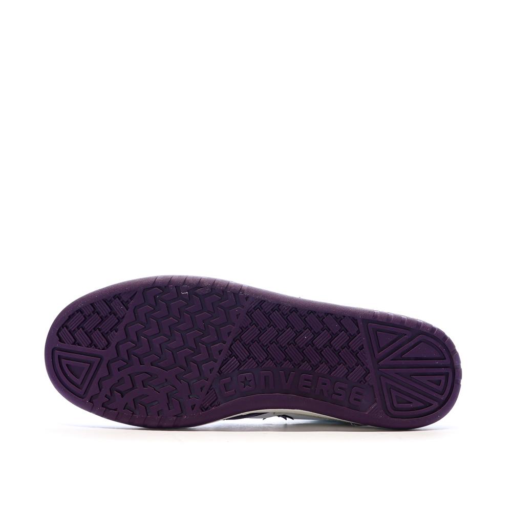 Baskets Blanc/Violet Homme Converse Fastbreak Pro vue 5