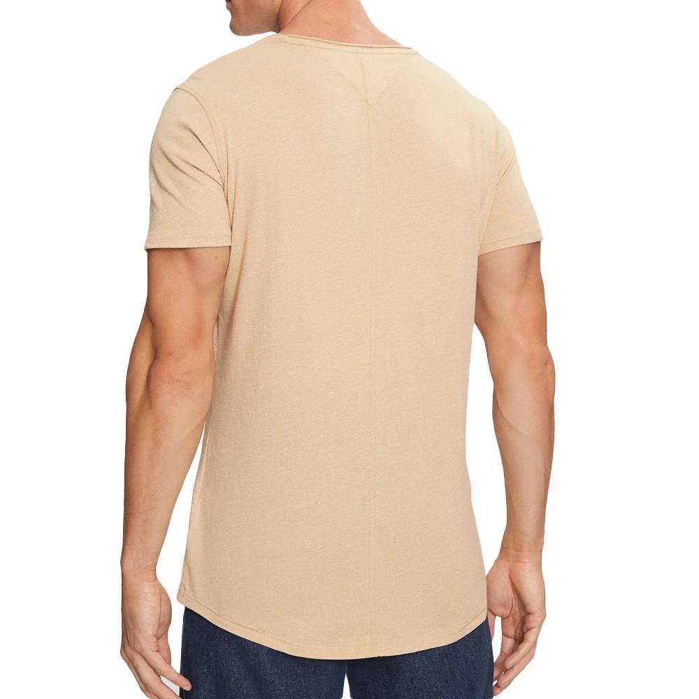 T-shirt Beige Homme Tommy Hilfiger Xslim Jaspe vue 2