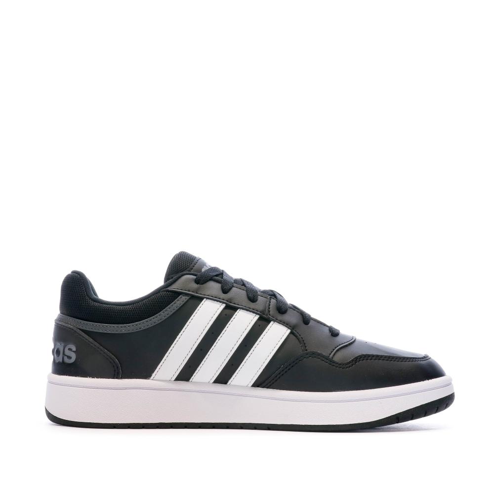 Baskets Noires Homme Adidas Hoops 3.0 vue 2