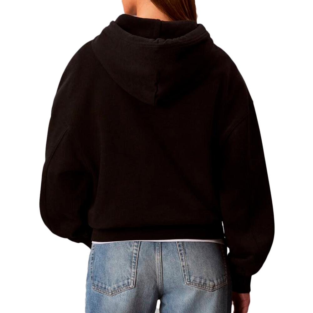 Sweat à Capuche Noir Calvin Klein Jeans French vue 2
