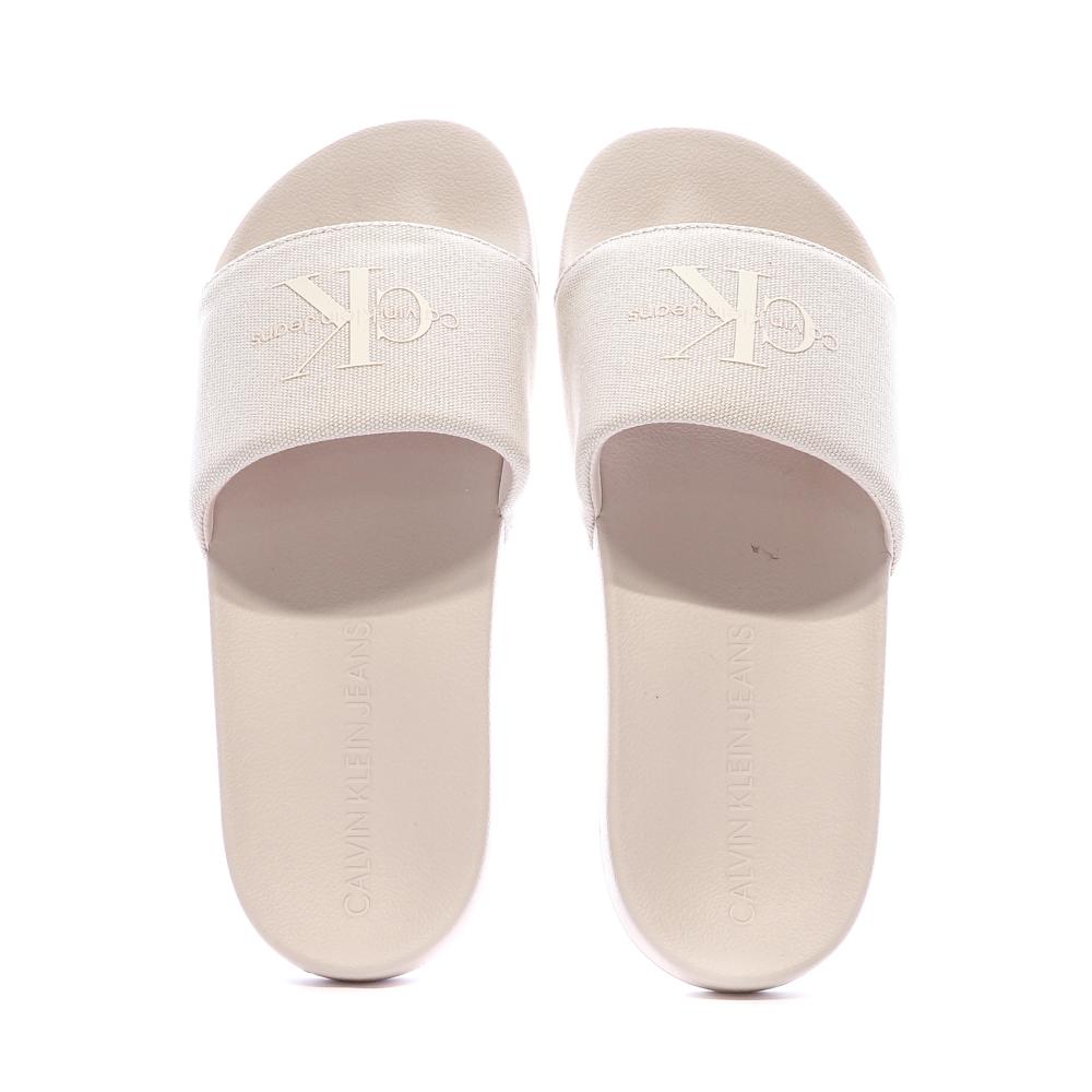 Claquettes Nude Femme Calvin Klein Jeans YW0YW01835 vue 3