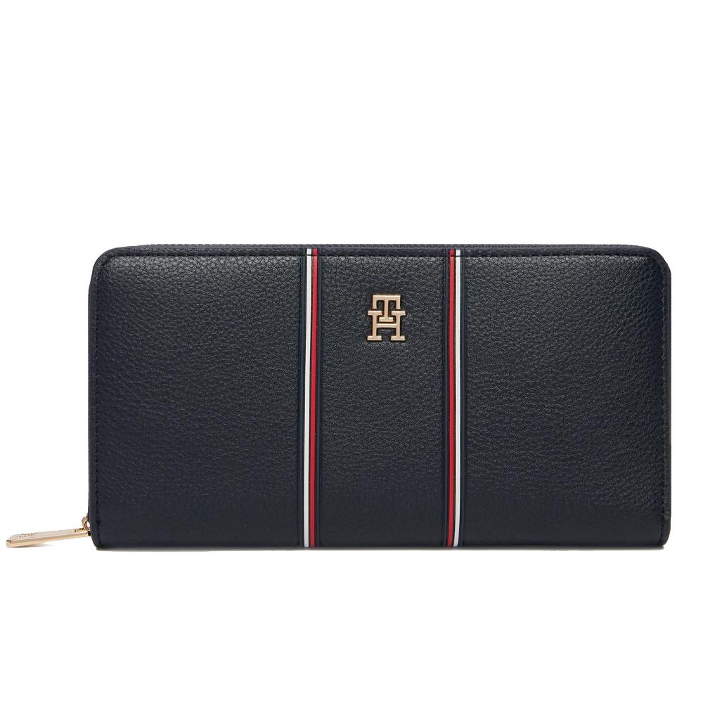 Portefeuille Marine Femme Tommy Hilfiger Icones pas cher