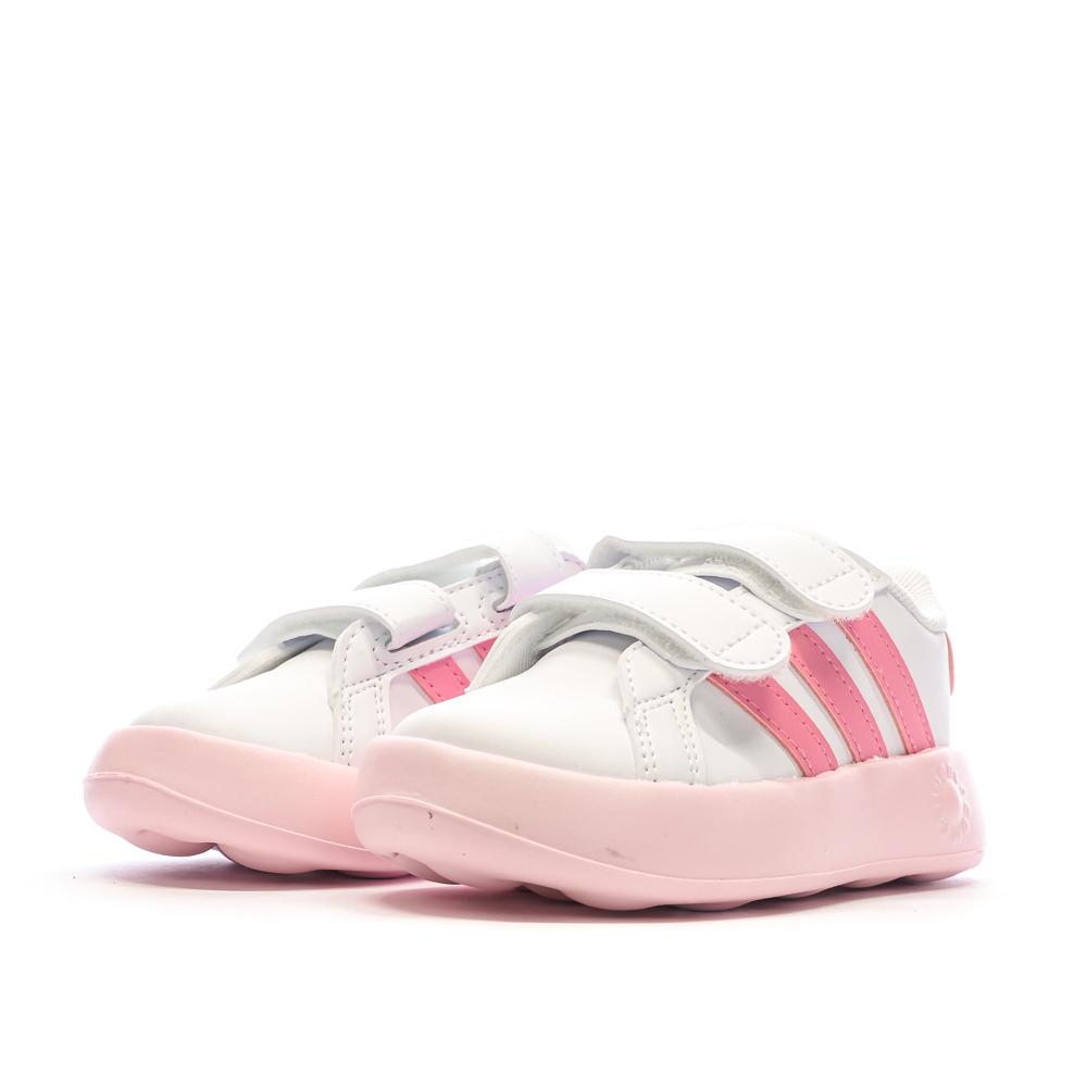 Baskets Roses Bébé Fille Adidas Grand Court 2.0 vue 6