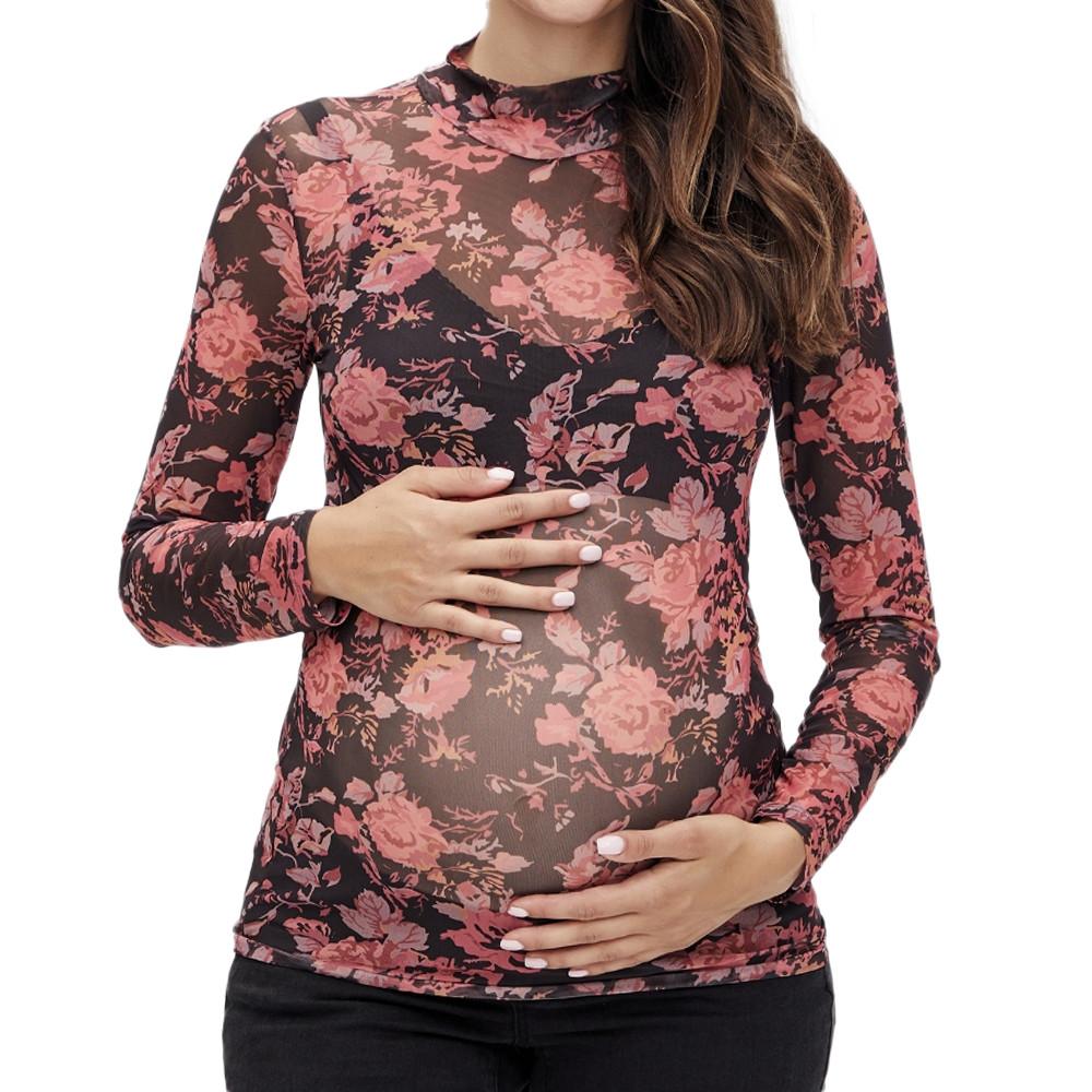 Top Noir/Rouge Femme Mamalicious Sharon pas cher