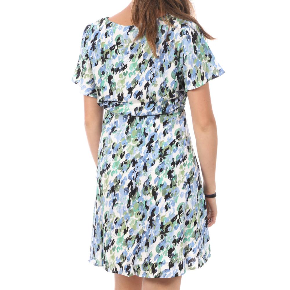 Robe Blanche/Bleu à Motifs Femme Vero Moda Easy vue 2