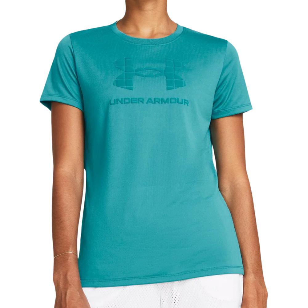 T-shirt Turquoise Femme Under Armour Tech pas cher