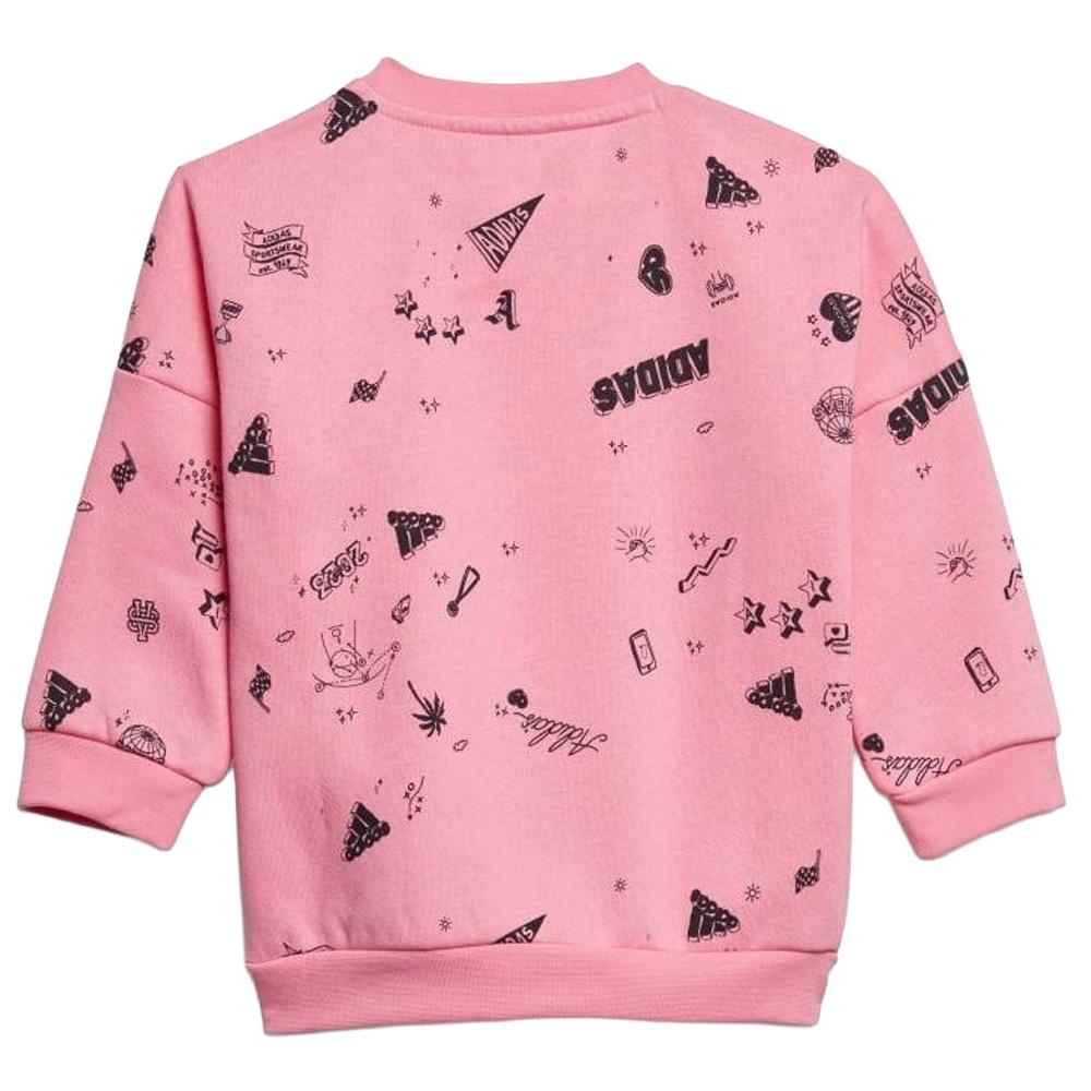 Ensemble Rose/Gris Fille Adidas I Bluv vue 2