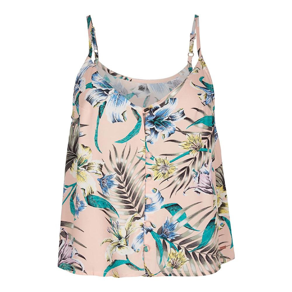 Débardeur Rose à Motifs Femme O'Neill Woven Button pas cher