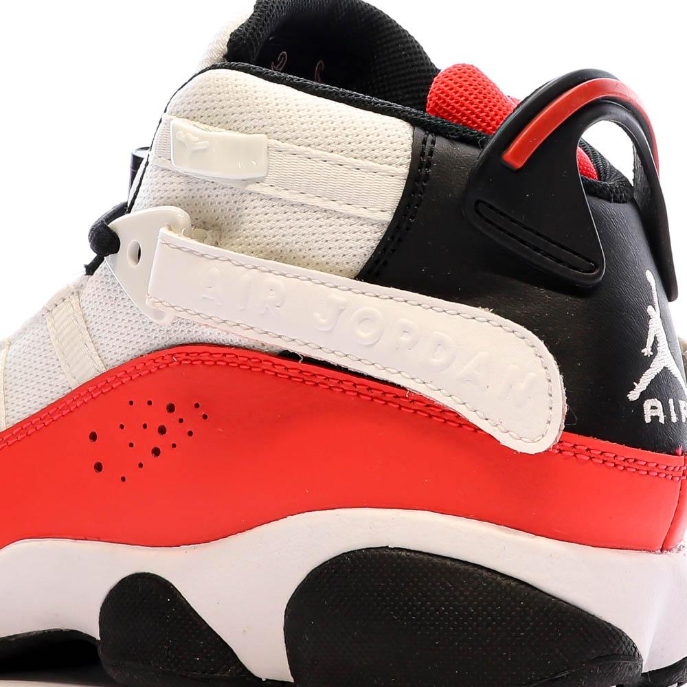 Baskets Blanc/Rouge Garçon Nike Jordan 6 Rings vue 7
