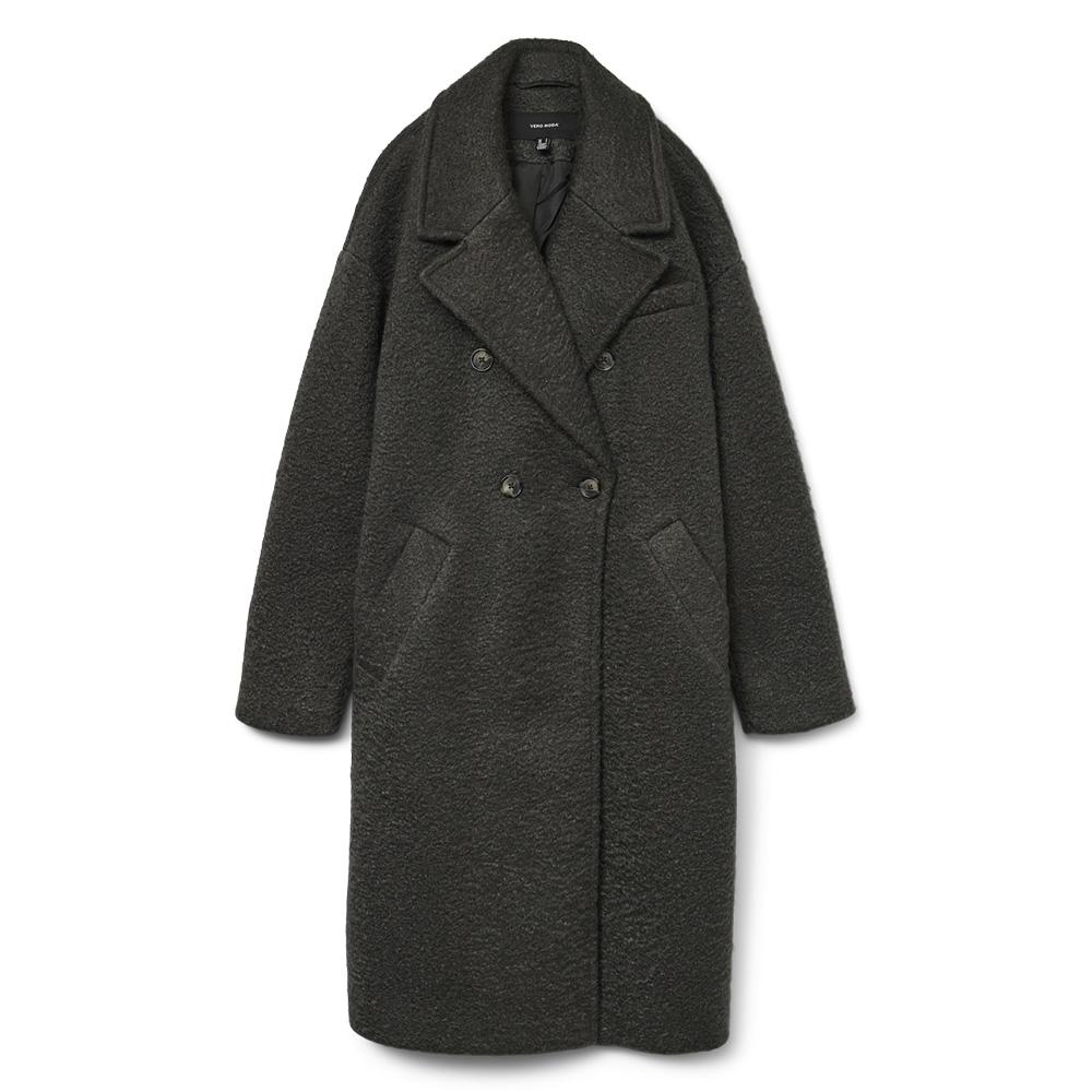 Manteau Long Gris Femme Vero Moda Liteerika vue 3