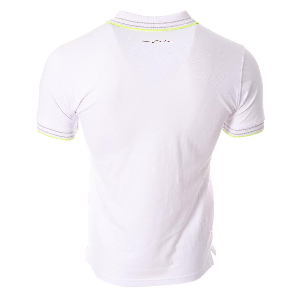 Polo Blanc/Gris Homme Teddy Smith Pasian vue 2