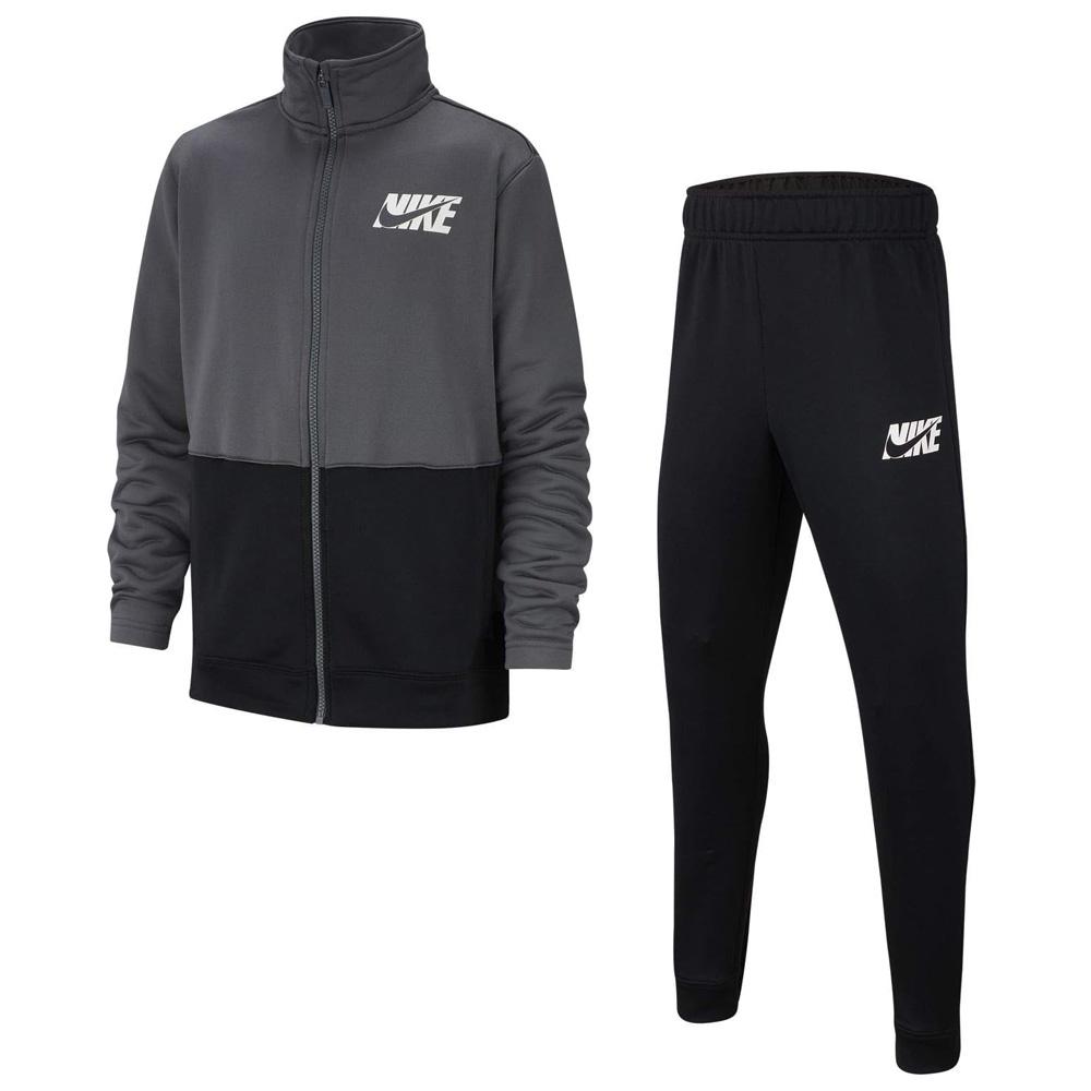 Survêtement Gris/Noir Garçon Nike Core Suite pas cher