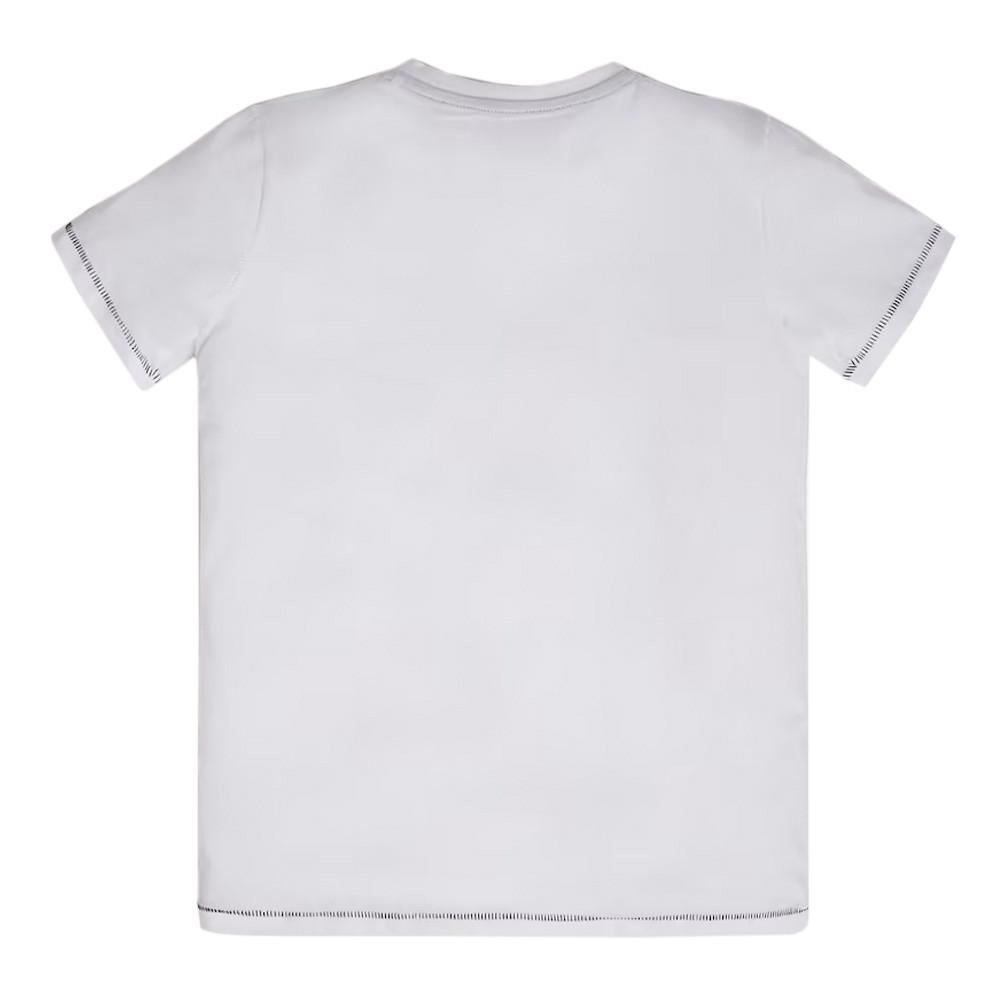 T-shirt Blanc Garçon Guess Punto vue 2