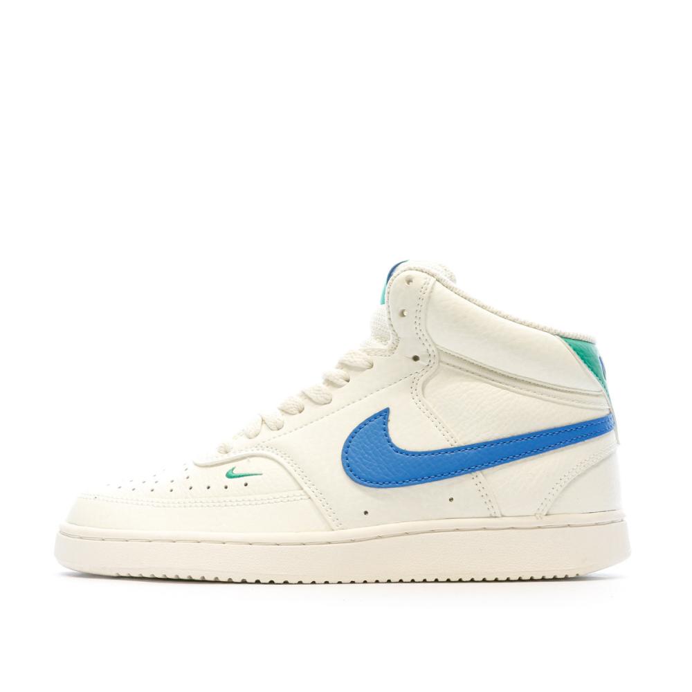 Baskets Ecrus Femme Nike Court Vision Mid pas cher