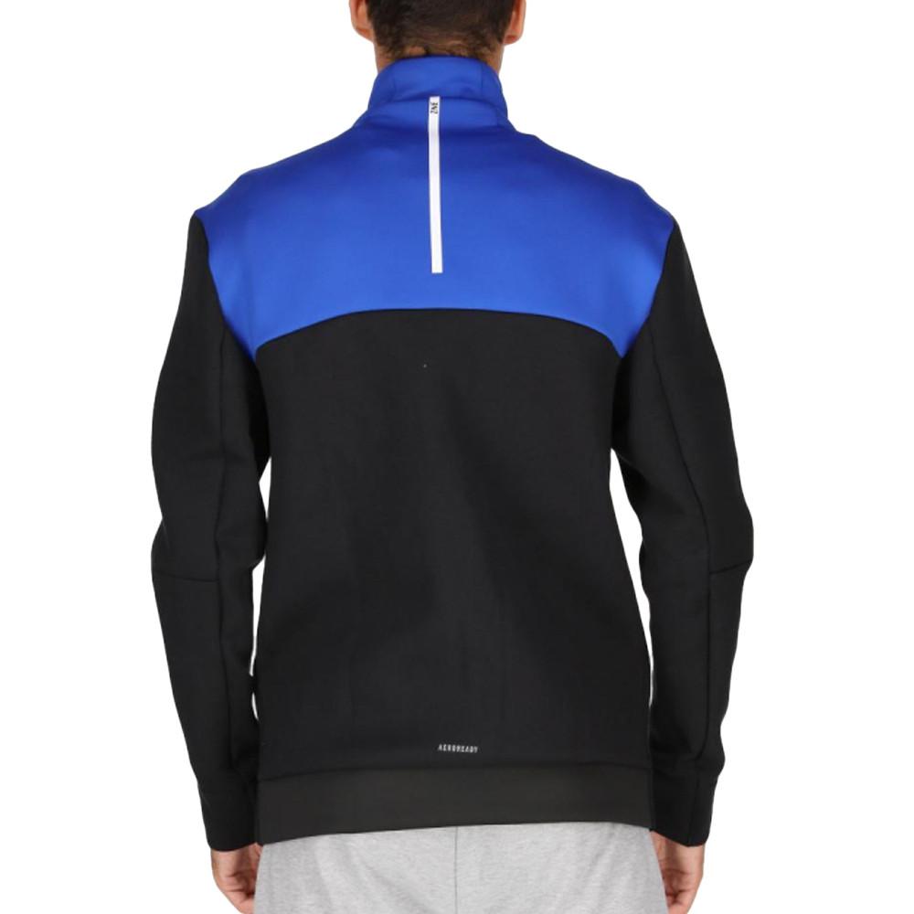 Veste de survêtement Noir/Bleu Homme Adidas M Zne Tracktop vue 2