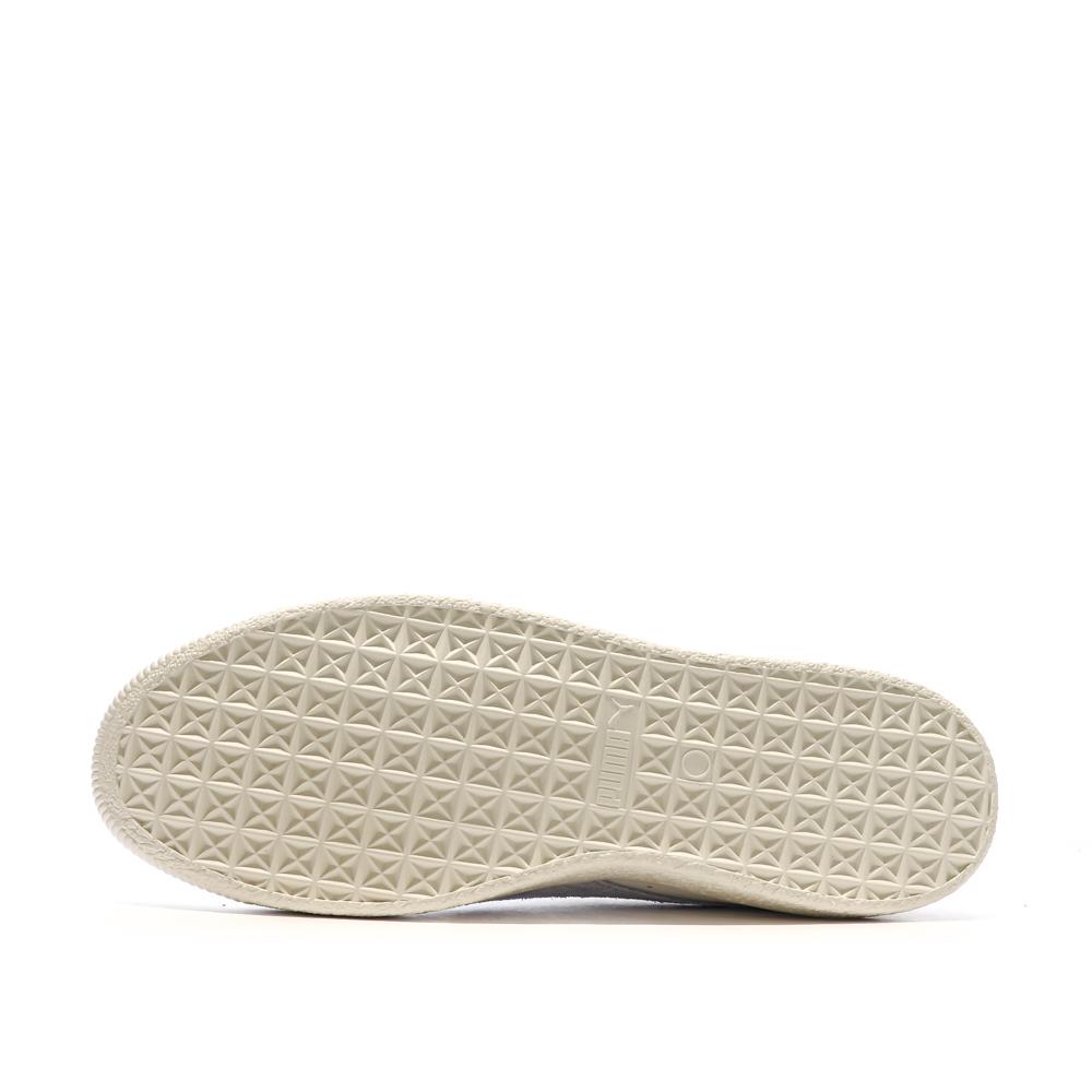Baskets Blanches/Gris Homme Puma Clyde Base vue 5
