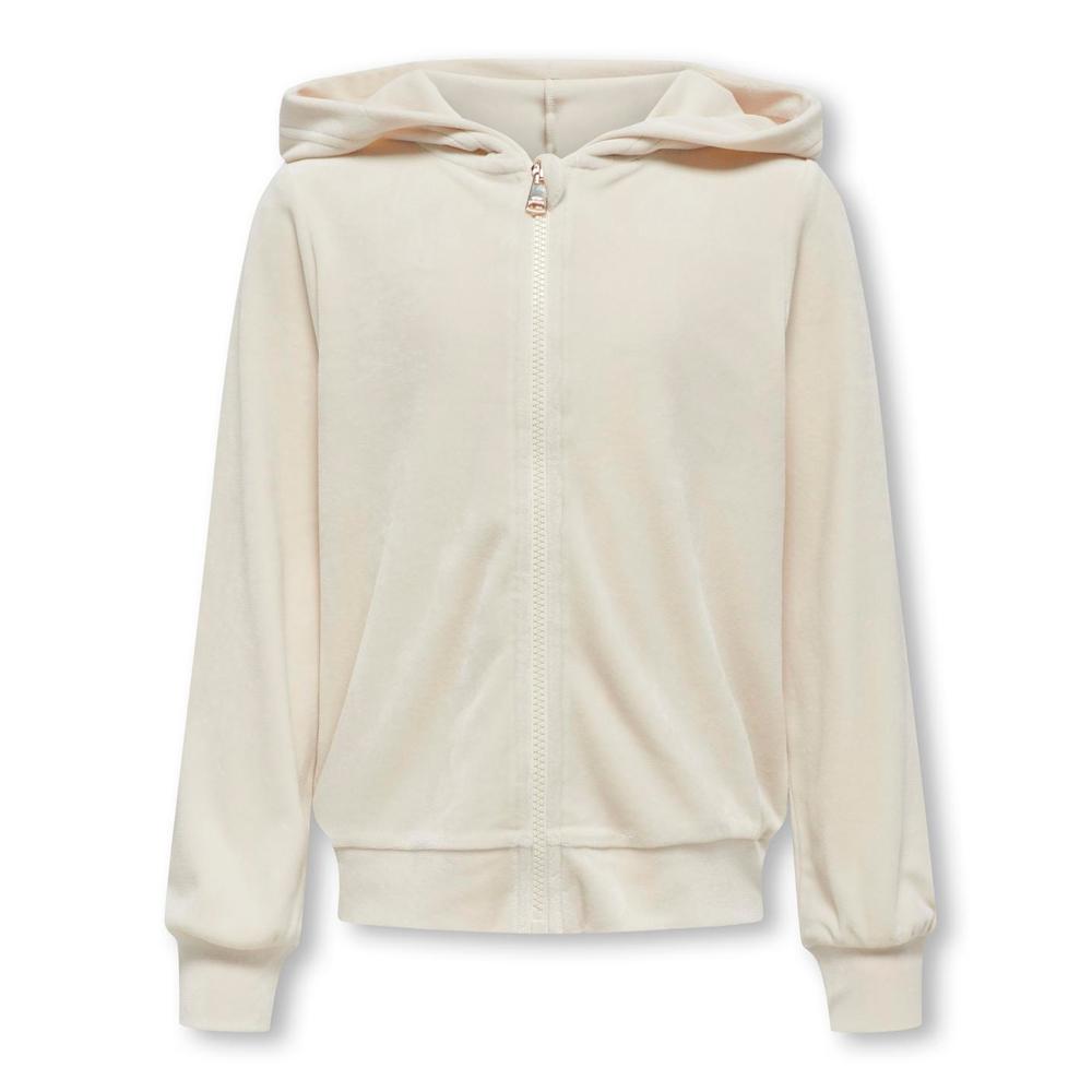 Sweat Zippée Beige Fille Kids ONLY Kogrebel pas cher