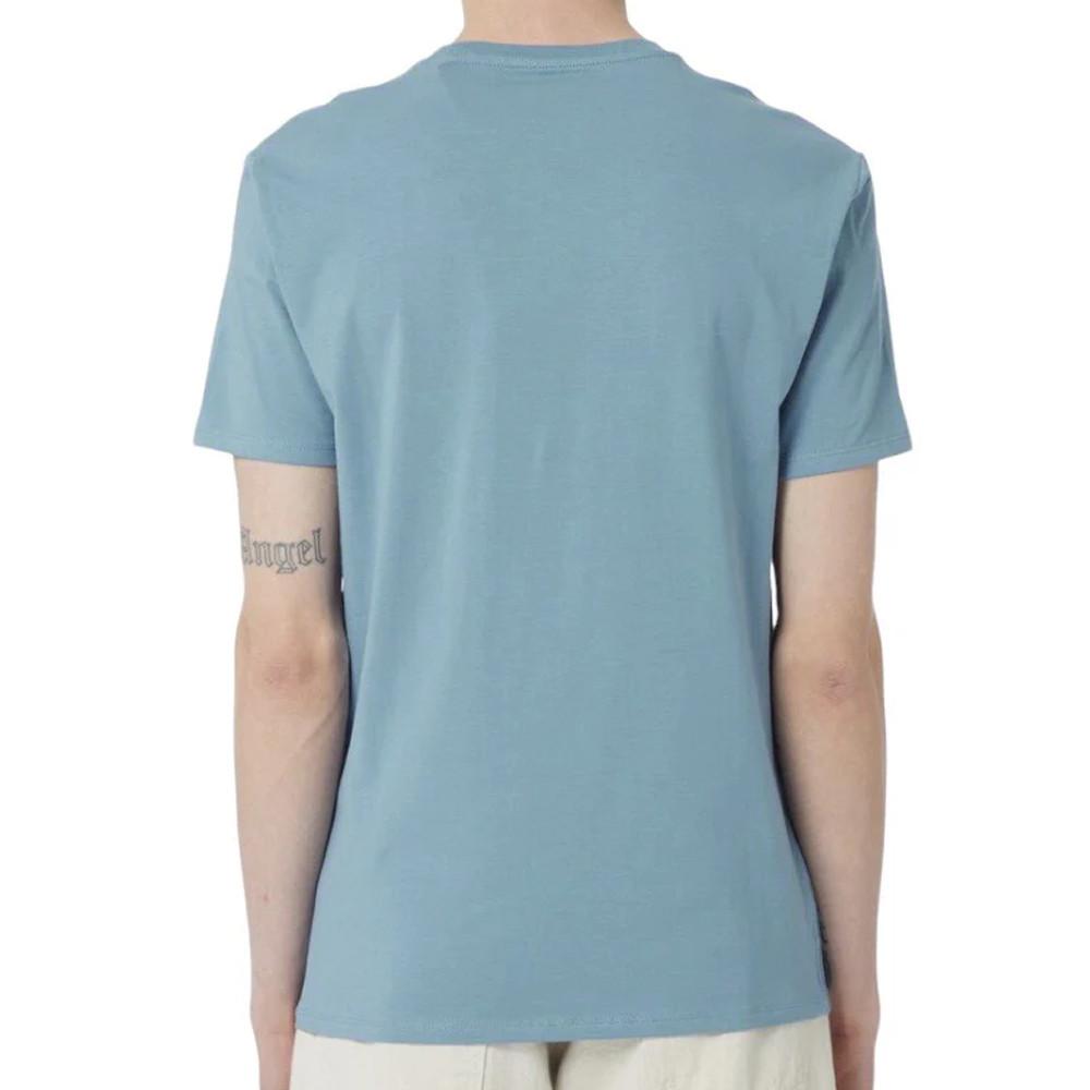 T-shirt Bleu Homme Guess Triangle vue 2