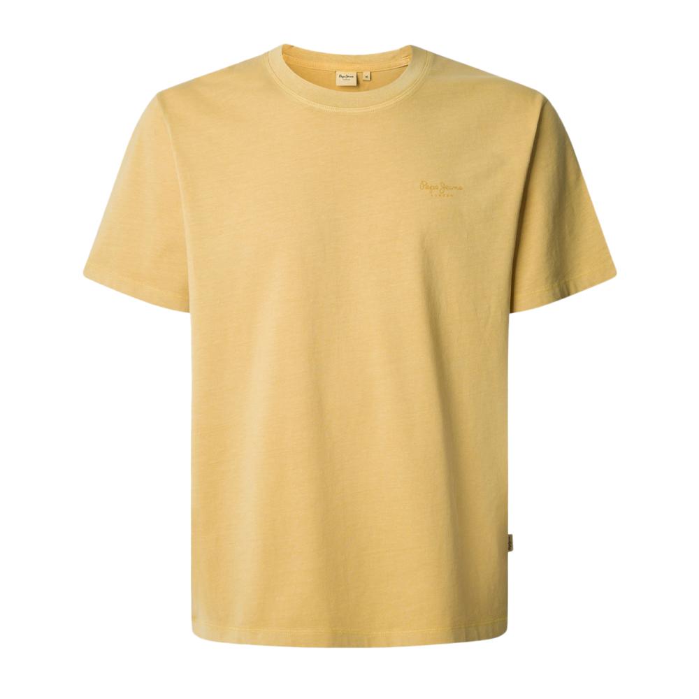 T-shirt Jaune Homme Pepe jeans Jacko pas cher