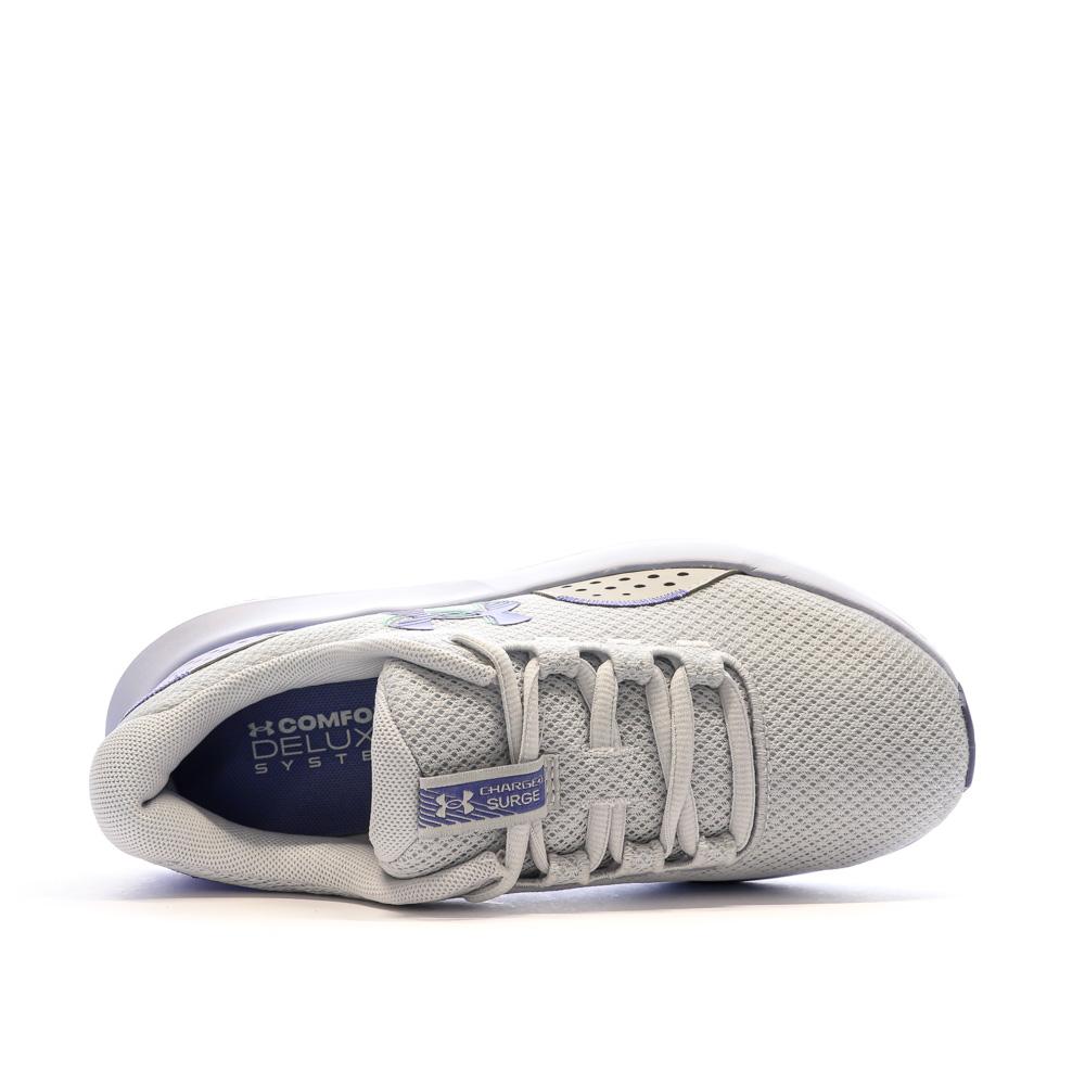 Chaussures de Running Gris Femme Under Armour Charged Surge 4 vue 4