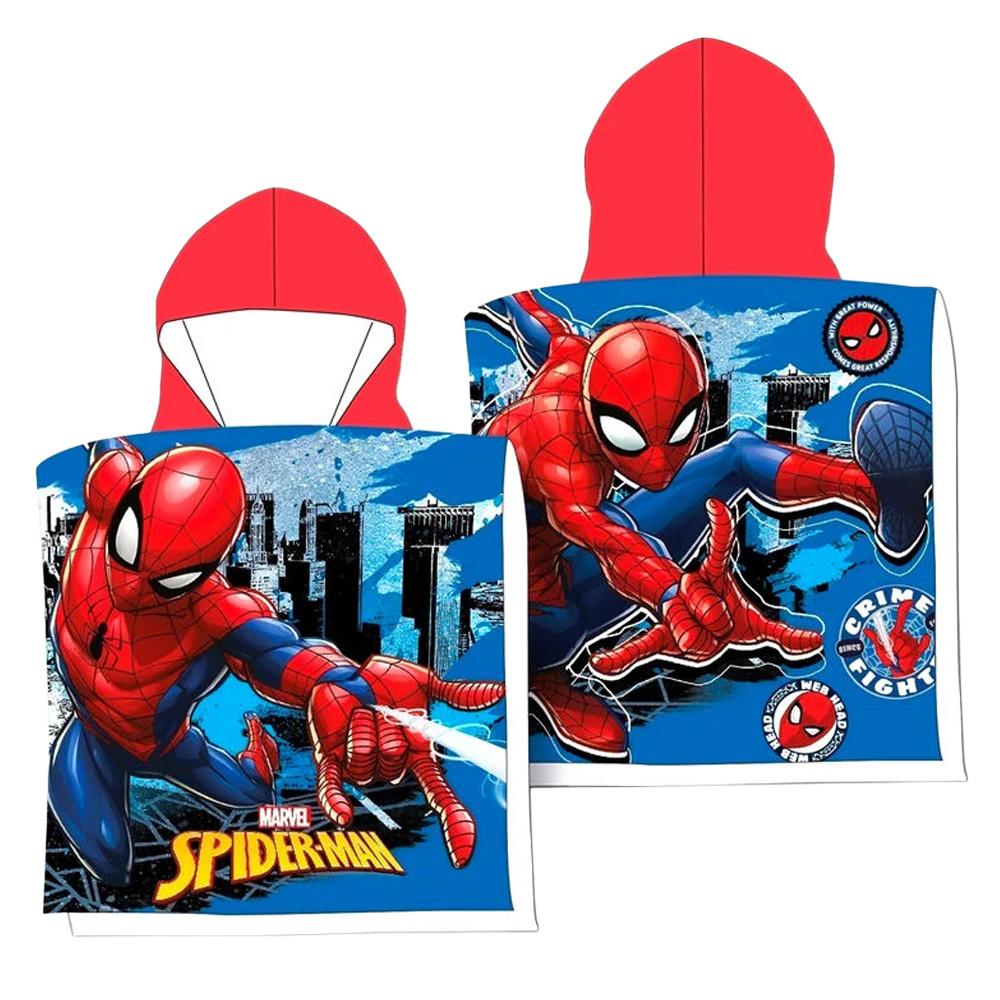 Poncho Bleu/Rouge Sport Zone Spiderman pas cher