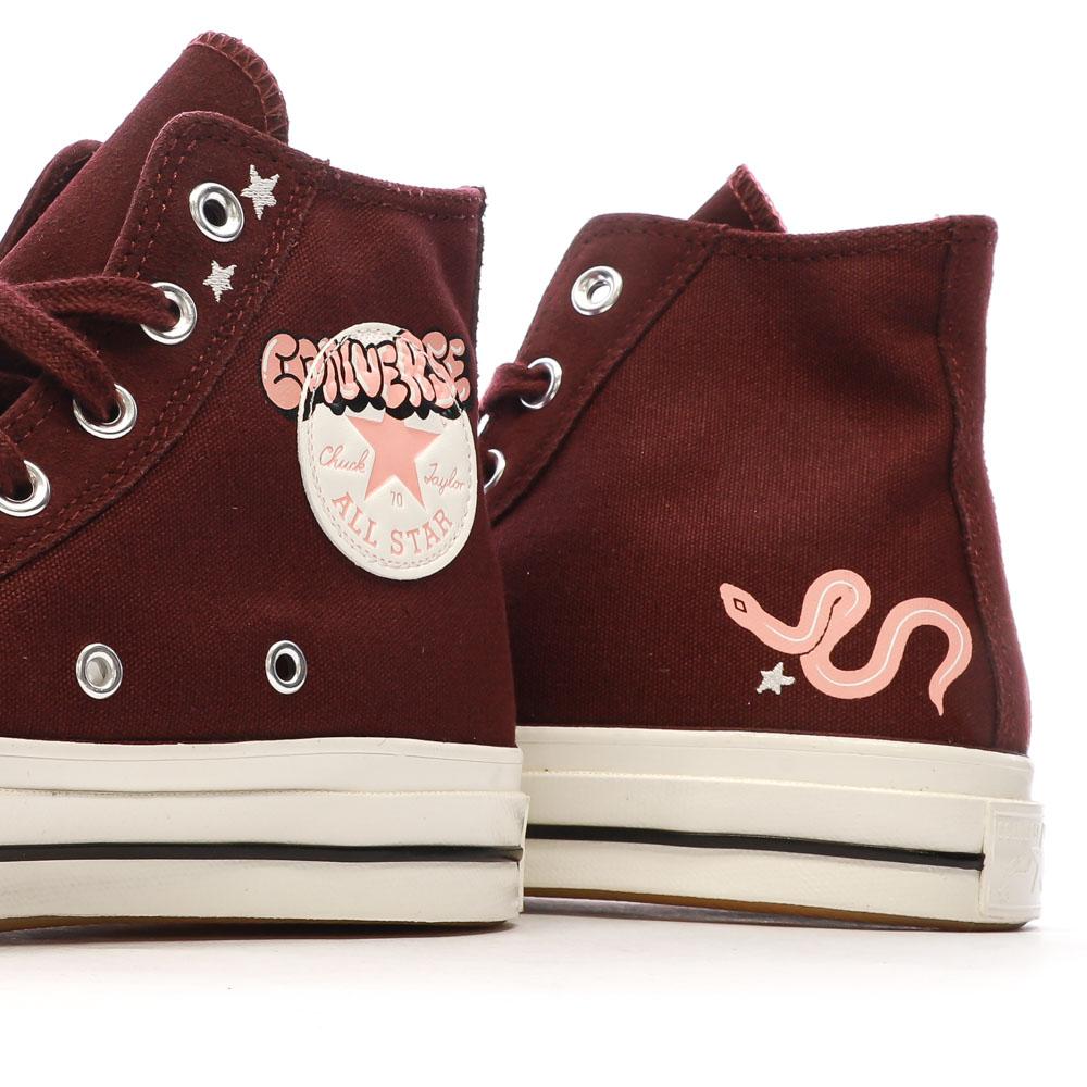 Baskets Bordeaux Femme Converse Chuck 70 A09164C vue 7