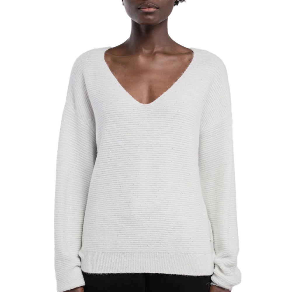 Pull à Paillette Blanc Femme Teddy Smith Prachel pas cher
