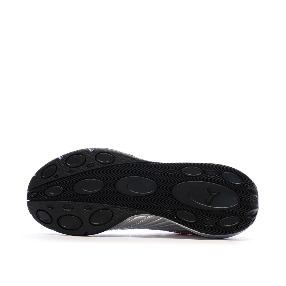 Baskets Argent/Rouge/Noir Garçon Puma Goalgetter vue 5