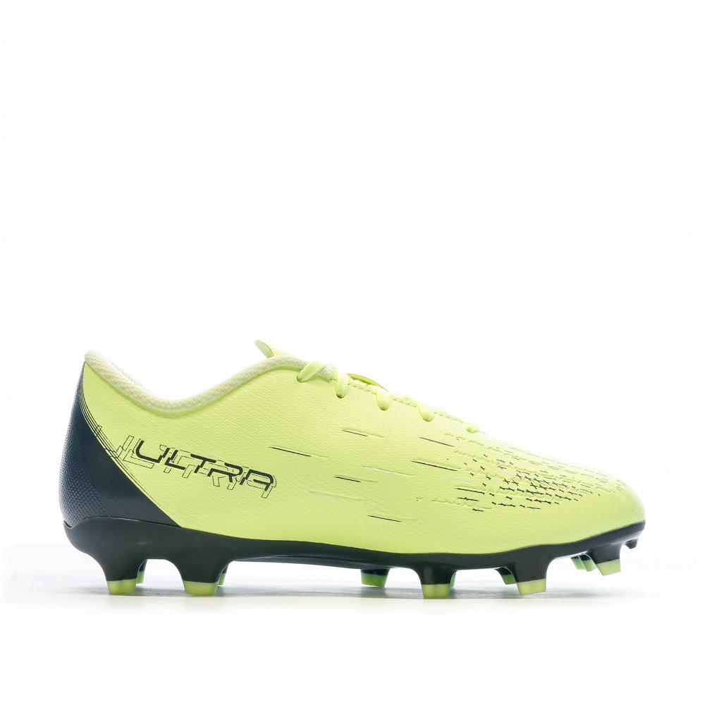 Chaussures de Football Jaune Garçon Puma Ultra Play vue 2