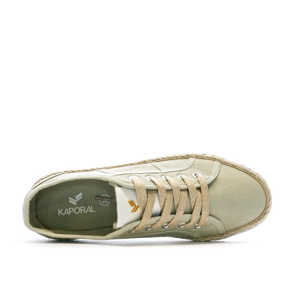 Baskets Verte Femme Kaporal Biorgaty vue 4