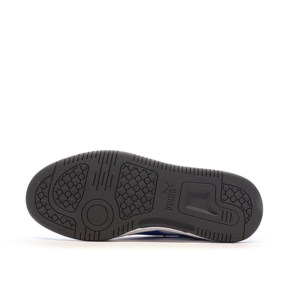Baskets Noir/Blanche/Bleu Fille Puma Rebound vue 5