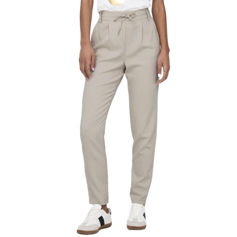 Pantalon fluide Beige Femme Only Poptrash pas cher