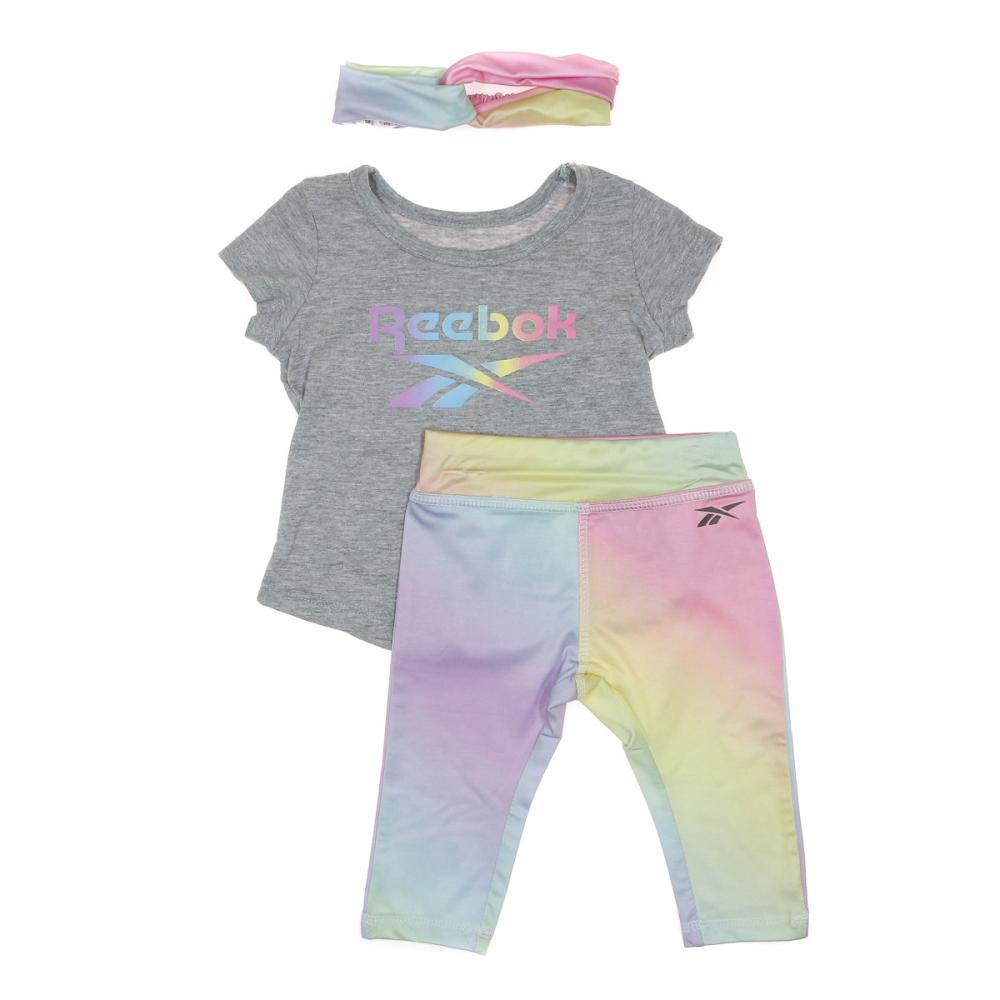 Ensemble Gris Fille Reebok Baby pas cher