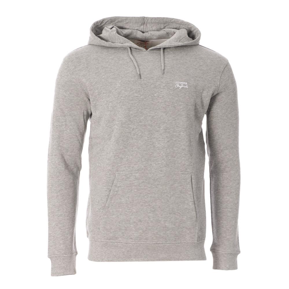 Sweat à Capuche Gris Homme Lee Cooper Odalo pas cher