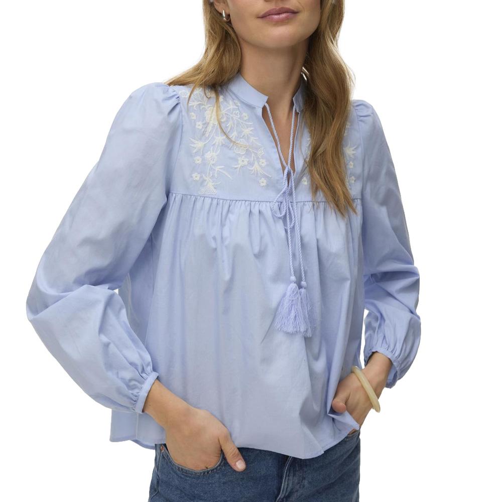Blouse Bleu Femme Vero Moda Sascha pas cher