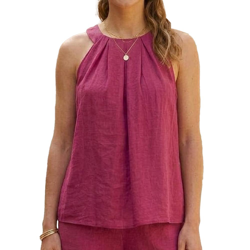 Top Fuchsia Femme Vero Moda Evalina pas cher
