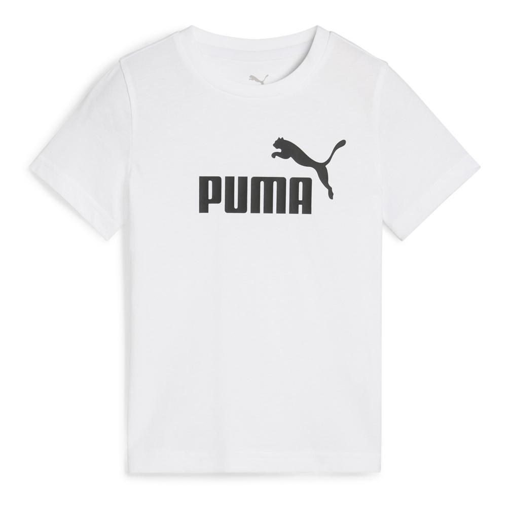 T-Shirt Blanc/Noir Garçon Puma Ess No. 1 Logo pas cher