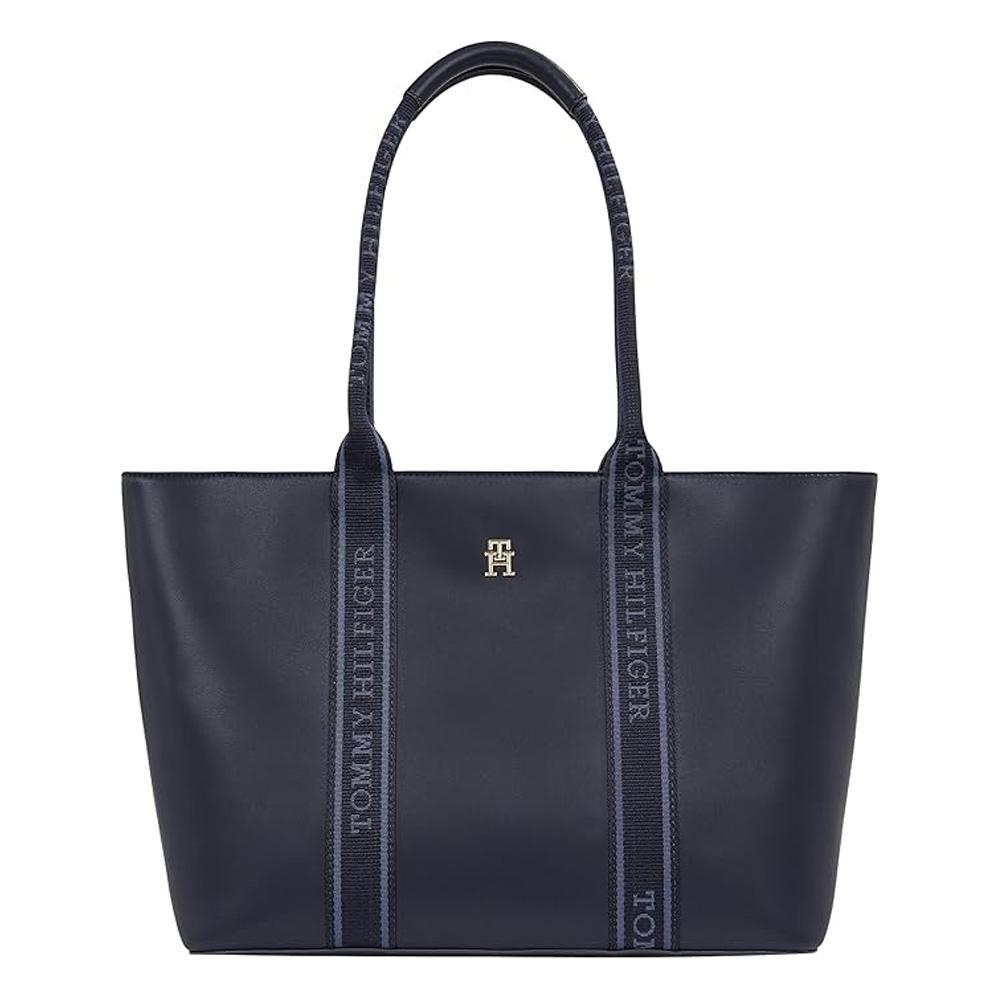 Sac à Main Marine Femme Tommy Hilfiger Logotape Tote pas cher