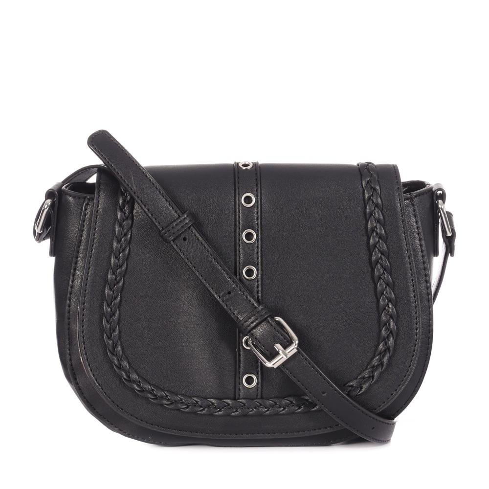 Sac à Bandoulière Noir Femme Manoukian AMANDA pas cher