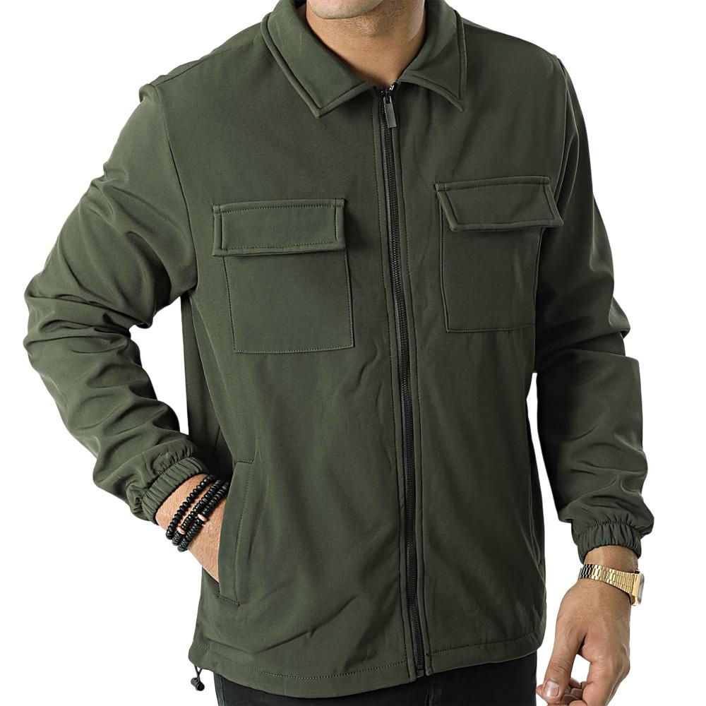 Surchemise Kaki Homme American People AW25 pas cher