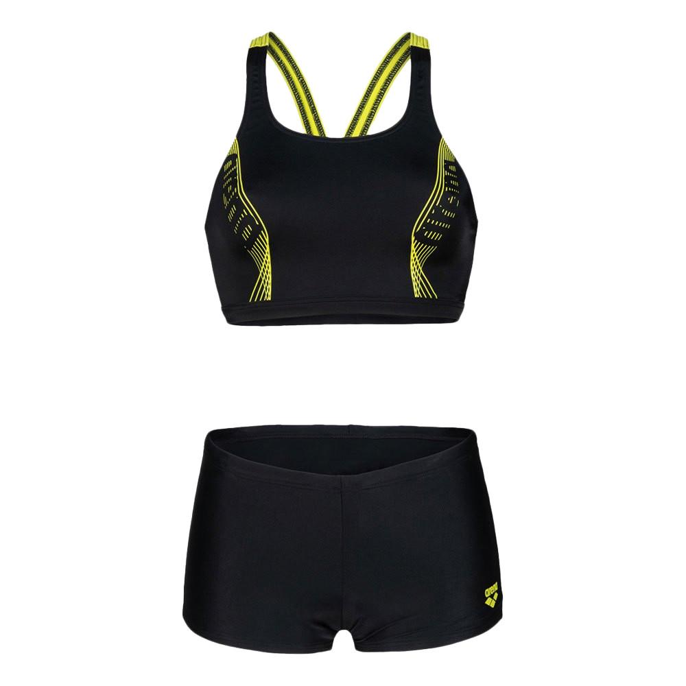 Maillot de bain 2 pièces Noir Femme Arena Energy Graphic pas cher