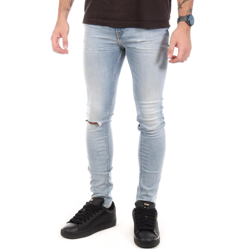 Jean Skinny Bleu Clair Homme Teddy Smith Flash pas cher