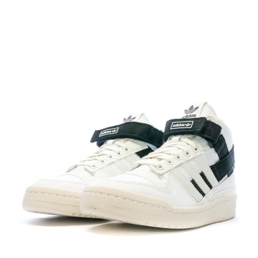 Baskets Blanches Mixte Adidas Forum Mid Parley vue 6