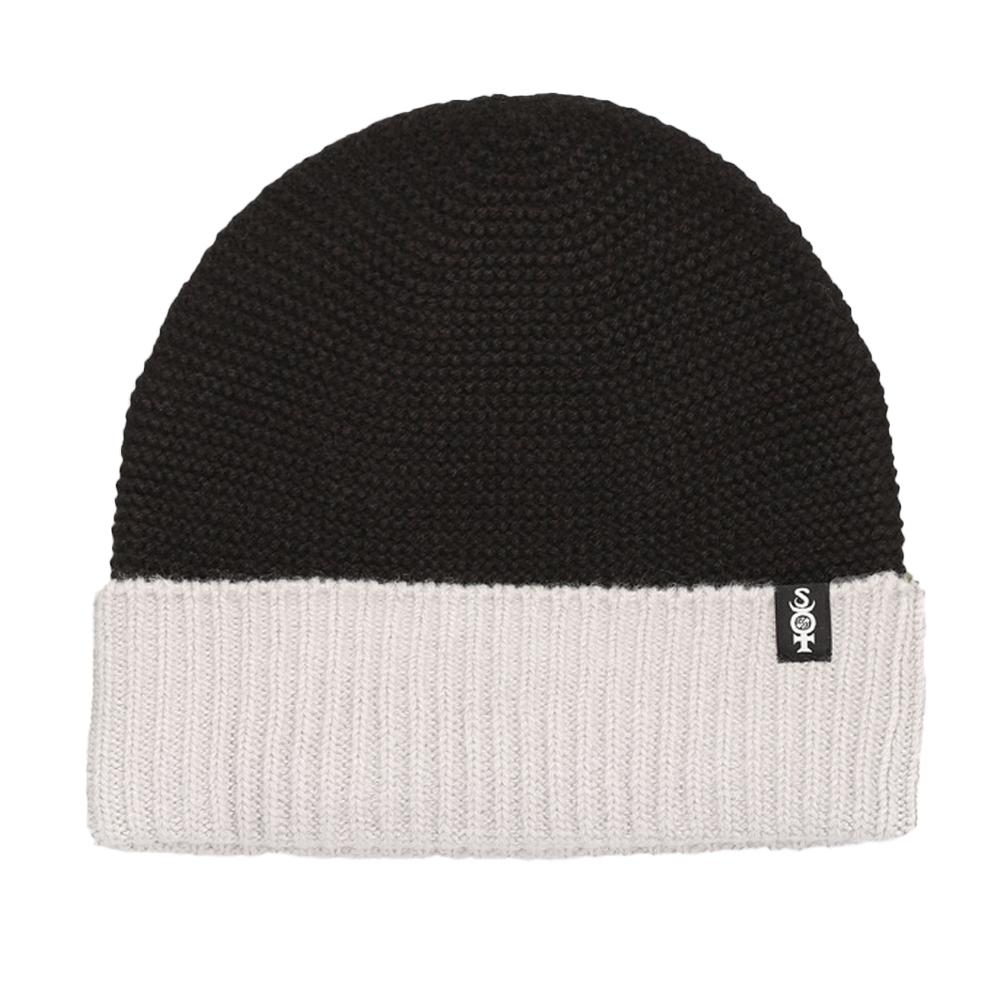 Bonnet Gris/Noir Homme Quiksilver Sof pas cher