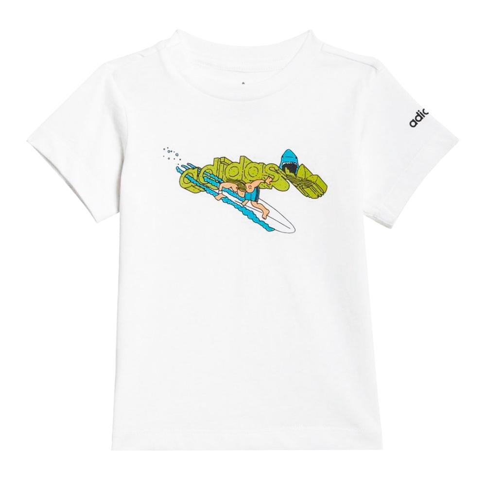 T-shirt Blanc bébé Adidas Stoked pas cher