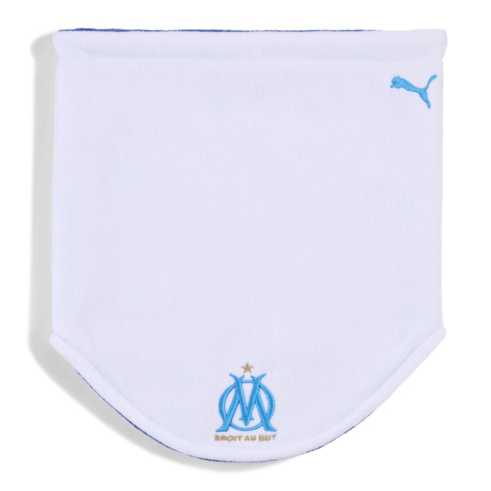 OM Tour de cou Blanc/Turquoise Garçon Puma Warmer pas cher