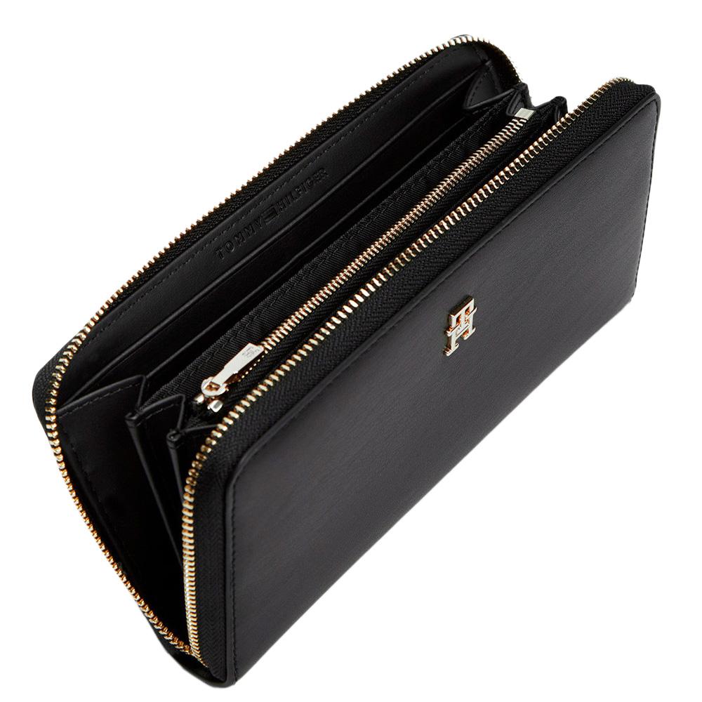 Portefeuille Noir Femme Tommy Hilfiger Th Icon Lrg Za vue 2