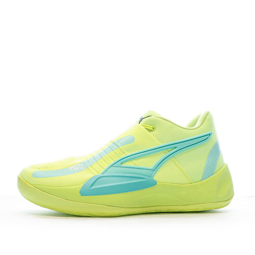 Chaussures de Basket Jaune Bleu Homme Puma Rise Nitro