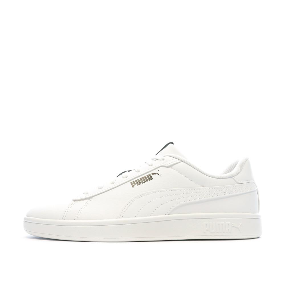 Baskets Blanches Homme Puma Smash 3.0 pas cher
