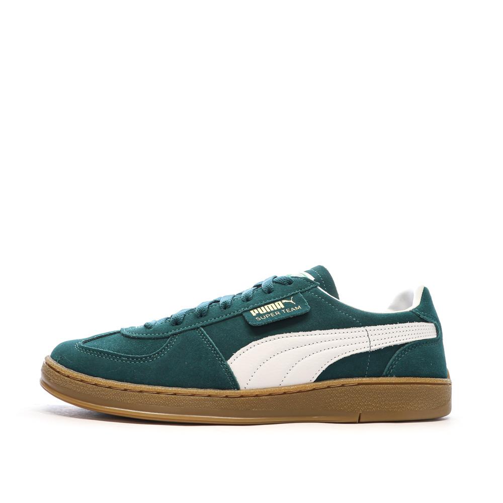 Baskets Vertes Homme Puma Super Team Sd pas cher